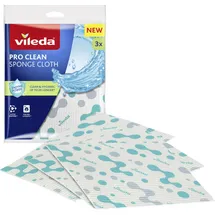 Vileda PRO CLEAN Schwammtuch trocken 3er 179195