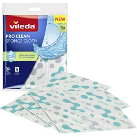 Vileda PRO CLEAN Schwammtuch trocken 3er 179195