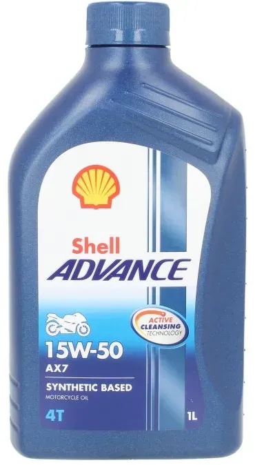 Huile moteur SHELL Advance AX7 4T 15W50 1L