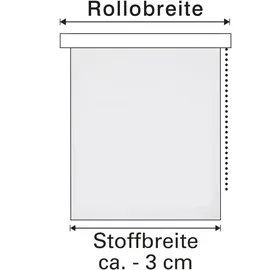 GARDINIA Seitenzugrollo 90 x 150 cm weiß