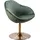 KADIMA DESIGN Loungesessel: Bequem, Drehfunktion, grün-gold, Trompetenfuß, 360° drehbar, Samtbezug, Polyester.