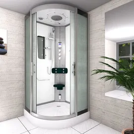 AcquaVapore Duschkabine Dusche D46-00M1 80x80 cm ohne 2K Scheiben Versiegelung