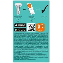 LEDVANCE SMART+ Lampe SPOT CONCENTRA RGBW Multicolor R63 (ex 60W) 6W E27