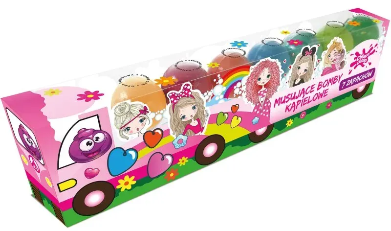Chlapu Chlap Party Truck Brausekugeln zum Baden für Kinder 7x50 g