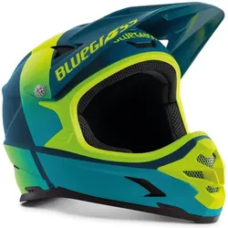 BLUEGRASS Fullface Helm  Intox, petrol/fluo gelb 58-59 CM