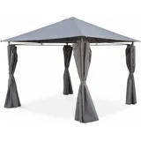 sweeek Pergola 3 x 3 m Grau
