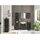 Stella Trading Waschbeckenunterschrank 60 x 57,5 x 32 cm Schwarz matt