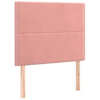 VidaXL Kopfteile 2 Stk. Rosa 90x5x78/88 cm Samt