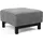 Innovation Living Polsterhocker 100% Polyester 65 x 40 x 65 cm Grau