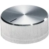 OKW A1418261 A1418261 Drehknopf mit Knopfmarkierung Aluminium (Ø x H) 17.8mm x 12mm 1St.