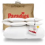 Paradies Daunendecke 135x200 cm Winterdecke Elma 90" RDS Entendaunen - Weiß