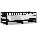 vidaXL Tagesbett 90 x 190 cm Schwarz