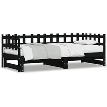 vidaXL Tagesbett 90 x 190 cm Schwarz