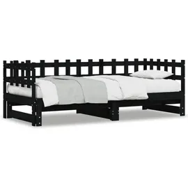 vidaXL Tagesbett 90 x 190 cm Schwarz