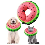 Aufblasbare Halskrause Hund & Halskrause Katze, FWLWTWSS Schutzkragen Hund mit Verstellbarer Schnalle, Hundekragen Leckschutz für Genesung nach Operationen oder Wunden, Leckschutz für Hunde(S)