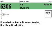 Industrial Quality Supplies DIN 6306 Form D Knebelschraube M16x90
