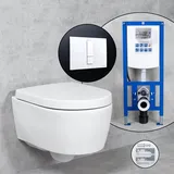 Geberit iCon Compact Wand-WC & Tellkamp WC-Sitz mit neeos Vorwandelement,, 204030000+16791WH#SET,