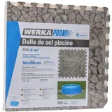 WERKA PRO Dalle Kieselsteinmuster 50x50cm 1 cm