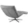 KAWOLA Relaxliege LETICIA Polyester 0 x 0 x 0 cm Grau mit Nackenkissen