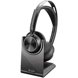 Poly Voyager Focus 2 USB-C-C Headset Bluetooth® Stereo Schwarz Noise Cancelling Headset Computer