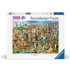 RAVENSBURGER 12000332 Puzzle 1000 Teile Sehenswürdigkeiten weltweit