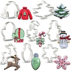 KENIAO Weihnachten Ausstechformen Set - 9 Stück - Weihnachtsbaum, Lebkuchenmann,...