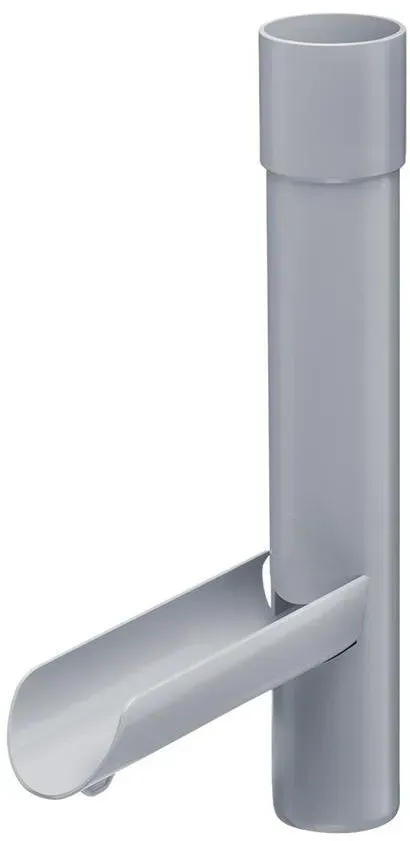 Regenfallrohrklappe DN75 PVC grau