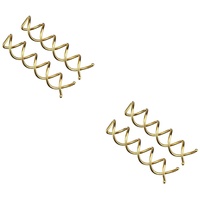 40 Stk Haarschmuck Haarspange für Frauen Spiralförmige Haarnadel aus Metall Haarspangen Haarklammer Haarnadeln schwarz Spiralstifte Frauenhaare Gold und Silber Brötchen Haare hoch