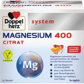 Doppelherz System Magnesium 400 Citrat Granulat 20 St.