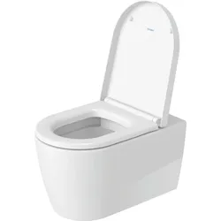 Duravit Wand-Tiefspül-WC Set Me by Starck HygieneFlush Rimless mit WC-Sitz Weiß