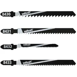 Wolfcraft GmbH 8430000, Stichsägeblatt, Weichholz, Hartstahl (HCS), 10 Stück(e)