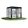 sunelements Gewächshaus SunGarden Select 2.2) 233 x 233 cm (Gr. Seitenwände: 10 mm Doppelstegplatten, Dach: 6 mm Acrylglas getönt, anthrazit-metallic