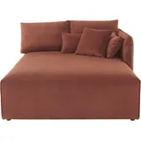 andas Ottomane »Nöre«, Lounge-Modul - zum eigenen Zusammenstellen, Breite 138cm, Tiefe 168cm, orange