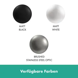 Hansgrohe XtraStoris Original Einbau, mit Vorratsbehälter für 6 Rollen, eingelassene Wandnische, Papierrollenhalter, Klopapierhalter, Badezimmer Zubehör, Mattweiß,