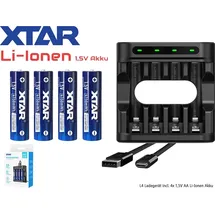 XTAR Ladegerät L4 AA 4 St.