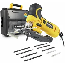 Powerplus POWXBOX030 ohne Akku + Koffer + Ladegerät + Sägeblatt + Parallelanschlag