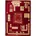 Teppich 140 200 Rot/Beige
