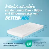 Betten-ABC Kindermatratze mit Trittkante 60 x 120 cm inkl. Bezug