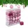 Relaxdays Weihnachtskugeln 110er Set, Kunststoff, Weihnachtsbaumdeko mit Kugeln & Lametta UVM., Christbaumschmuck, rosa