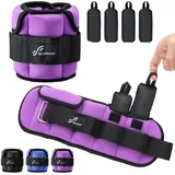 Sportneer Verstellbare Knöchelgewichte: Verbesserte Verstellbare Beingewichte, Gewichtsmanschetten Gewichte für Fitnessstudio, Fitness, Workout, 0,5–2,3 kg pro Knöchel, 0.9-4.5 kg pro Paar