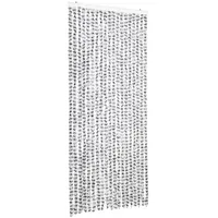 VidaXL Insektenschutz-Vorhang Hell- und Dunkelgrau 56x185 cm Chenille