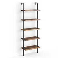 Vicco Bücherregal Ava 60 x 30 x 183 cm Schwarz