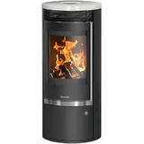 Oranier Kaminofen Rota Top 2.0 Stahl Schwarz Abdeckung Keramik Seidenweiß 579356