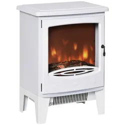 HOMCOM Elektrokamin, max. 1,8 kW, dimmbar, Heizfunktion - weiss