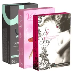 Kondomotheke® Ladies Mix - 3 Sorten Frauenkondome (9 Kondome) 9 St