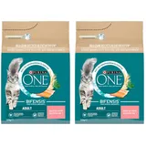 PURINA ONE BIFENSIS ADULT KATZENFUTTER KATZEN TROCKENFUTTER LACHS 2 x 2,8 Kg