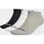 adidas Thin Linear Low-Cut Socken, 3 Paar Medium Grey Heather / White / Black 43-45