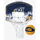 Wilson NBA Team Utah Jazz Mini Hoop WZ6010102, Basketball-Rückwand, Unisex, Gelb, Größe: One size