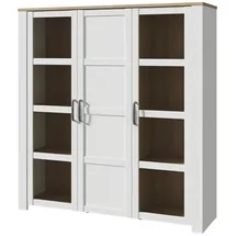 Möbel Kraft Highboard ¦ weiß ¦ Maße (cm): B: 151 H: 160 T: 42