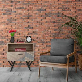 Relaxdays Nachttisch im Industrial Style, Wohn- & Schlafzimmer Beistelltisch, HxBxT: 53 x 50 x 42 cm,